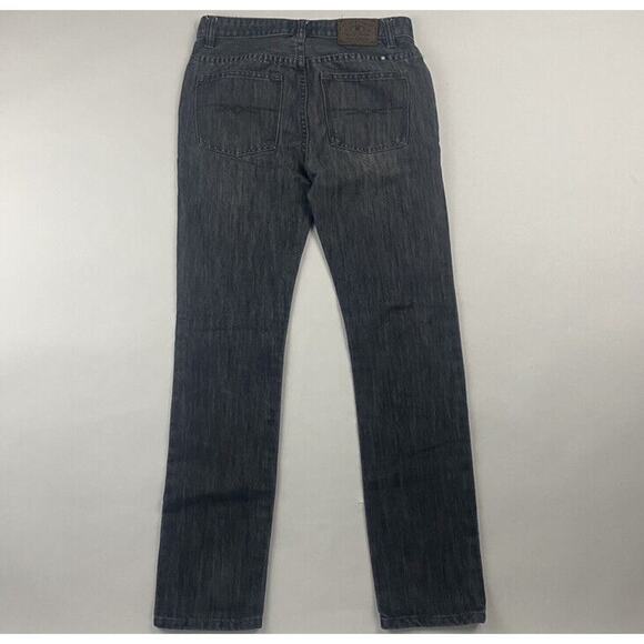 LUCKY BRAND Boys COOPER SLIM Gray/Blue Denim Jeans Raw Wash Size 16 Cotton Poly - Picture 7 of 9